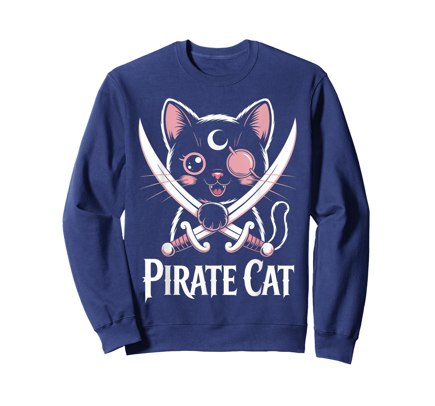 Pirate Black Cat Cute Kawaii Goth Girl Clothes Pink Goth T-Shirt
