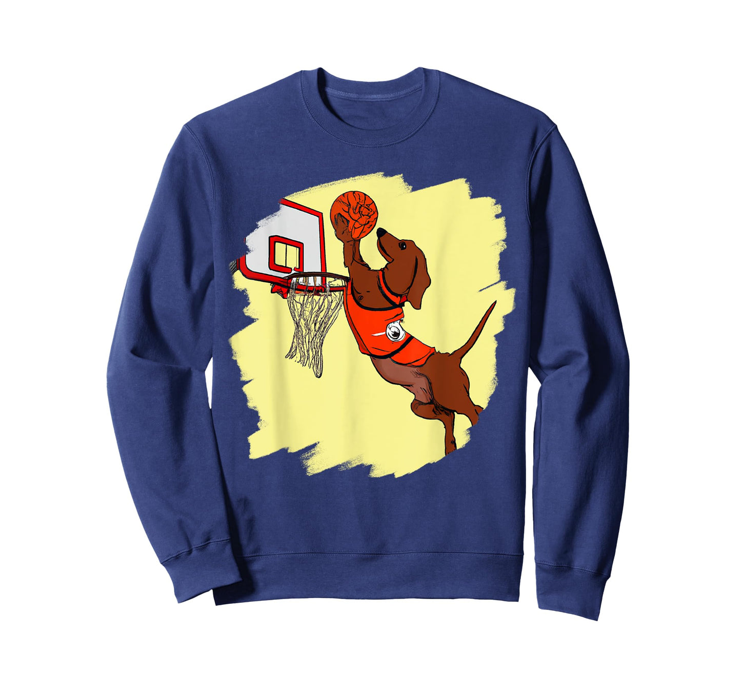 Dachshund Chiweenie Wiener Dog Playing Basketball Funny Dog T-Shirt