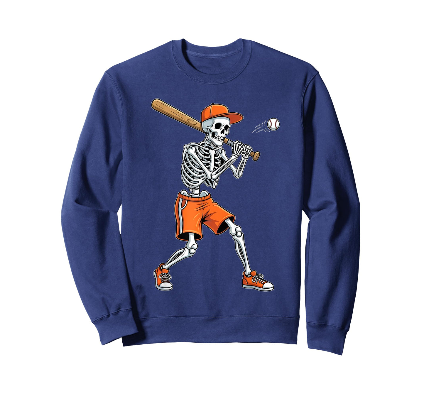 Skeleton Baseball Batter Halloween Funny Spooky Sports T-Shirt