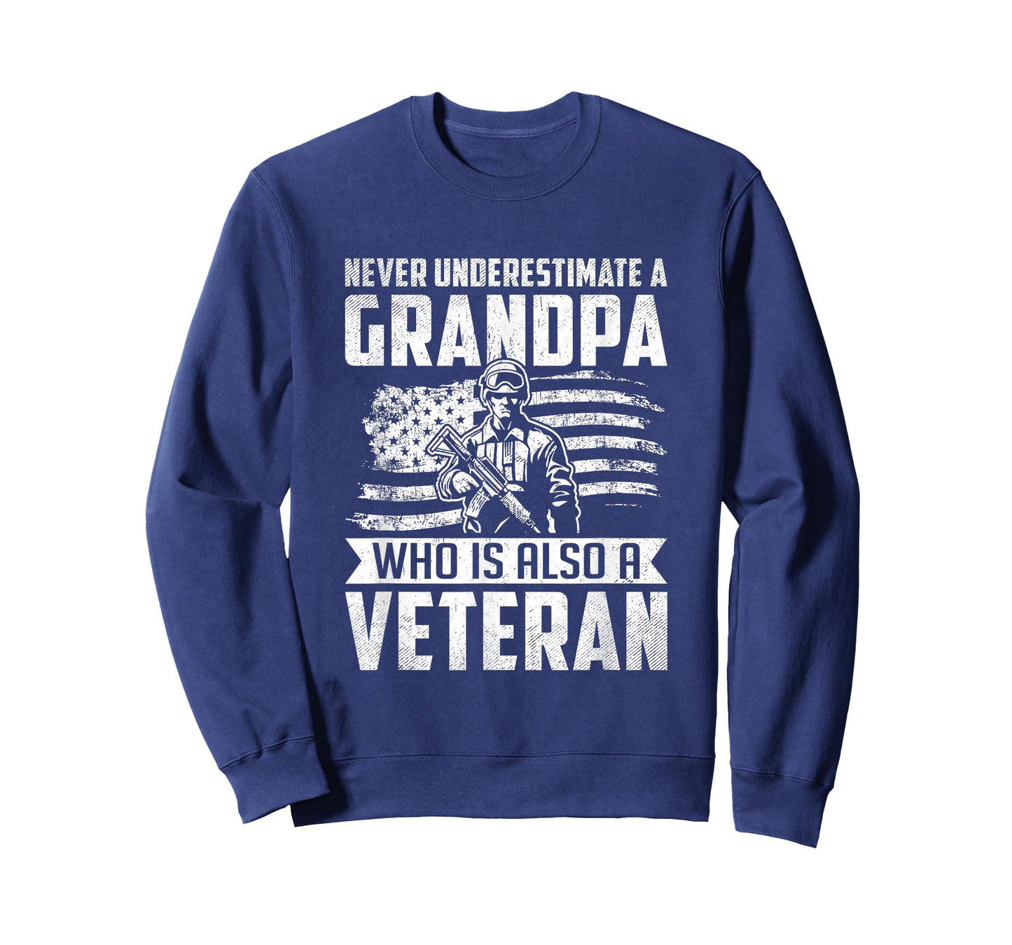 Never Underestimate a Grandpa Who is Also A Veteran T-Shirt