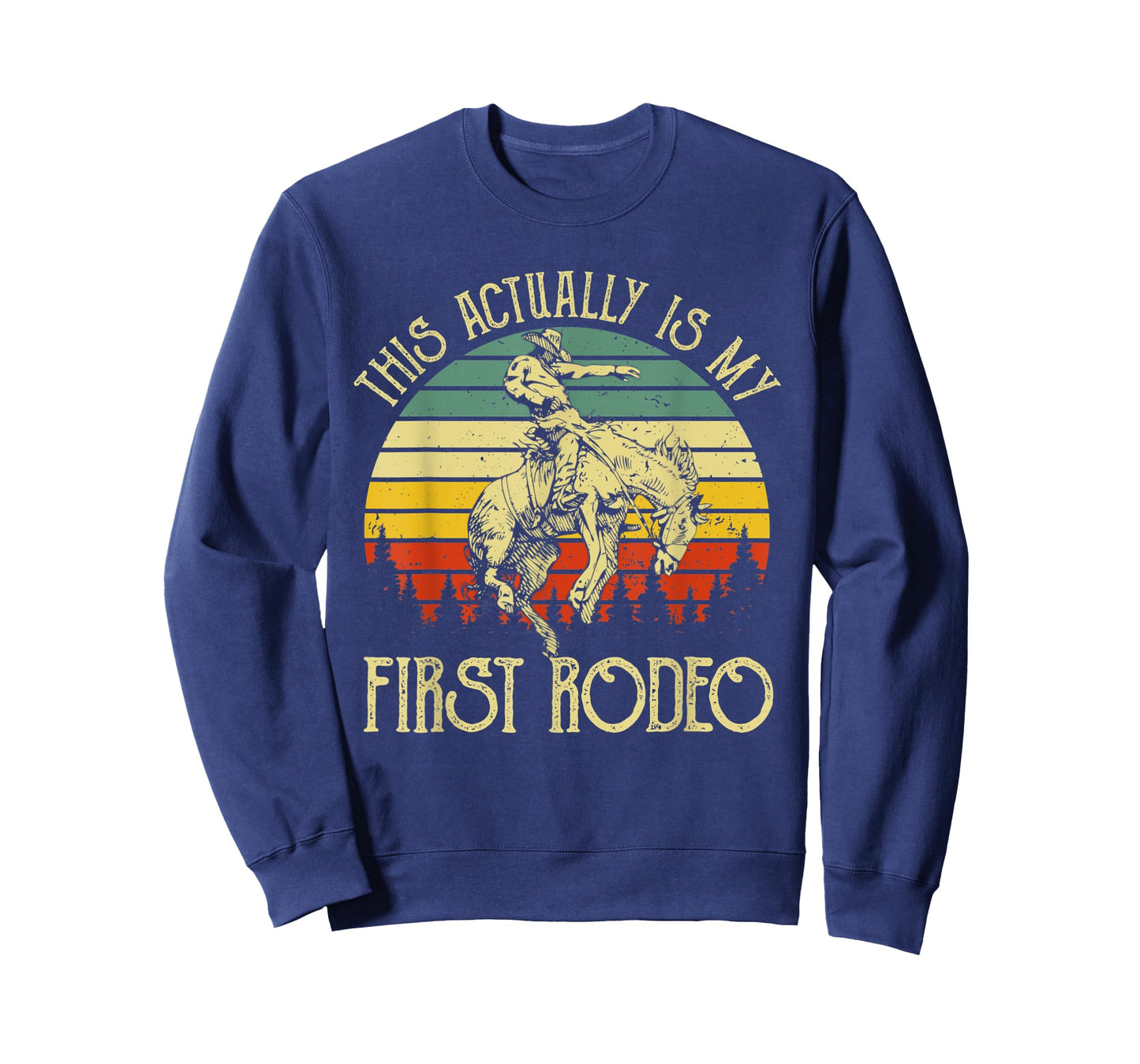 This Actually Is My First Rodeo Vintage Cowboy Horse Ride T-Shirt