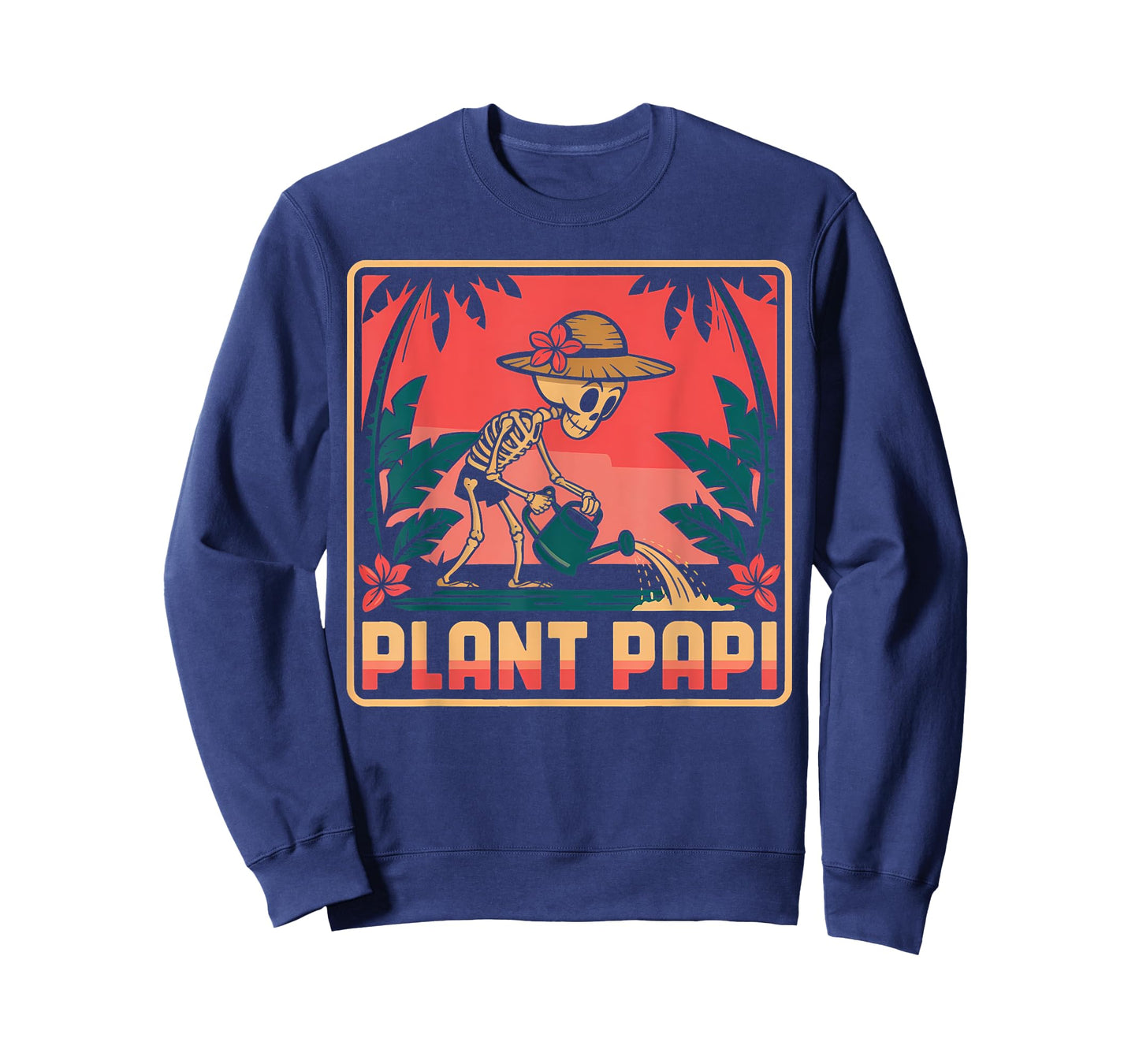 Halloween Plant Papi Daddy Gardener Vintage Men Women T-Shirt