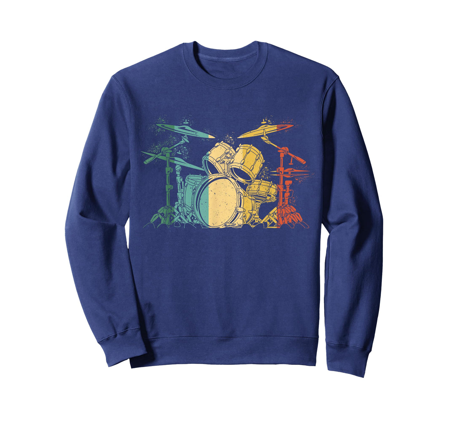 Drummer Retro Vintage Drum Set Drummers Men Drumming T-Shirt