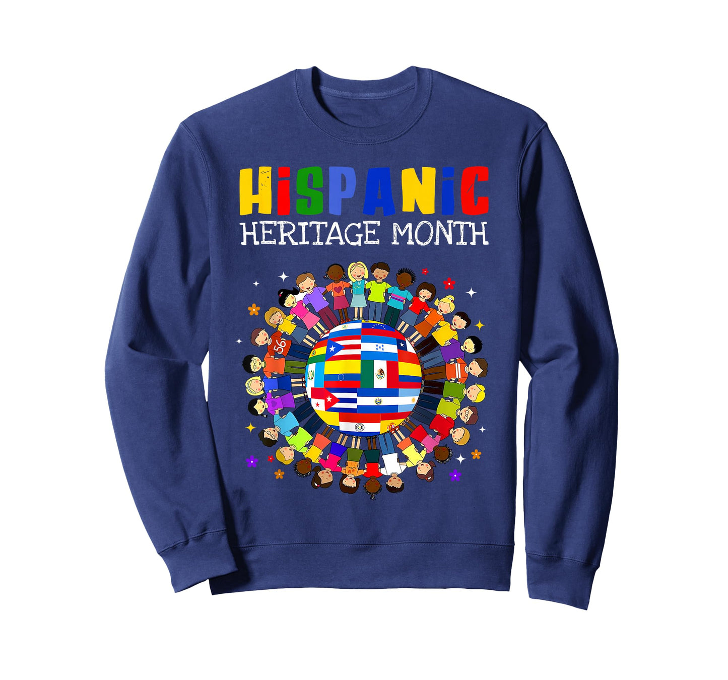 Hispanic Heritage Month All Latin Countries Boys Girls Kids T-Shirt
