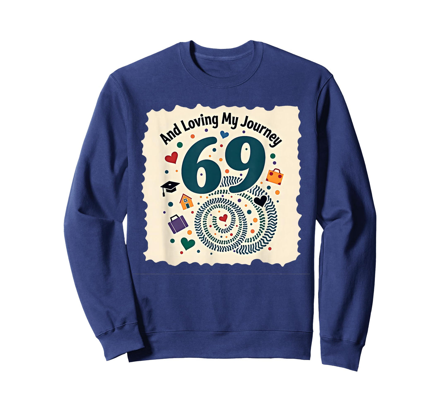 69 and Loving My Journey Birthday Gift Celebration T-Shirt