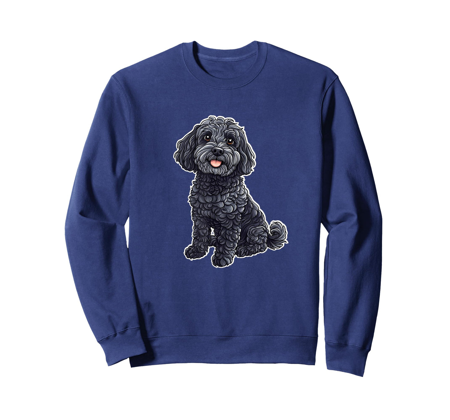 Cute Cartoon Illustration Black Cockapoo Lover T-Shirt