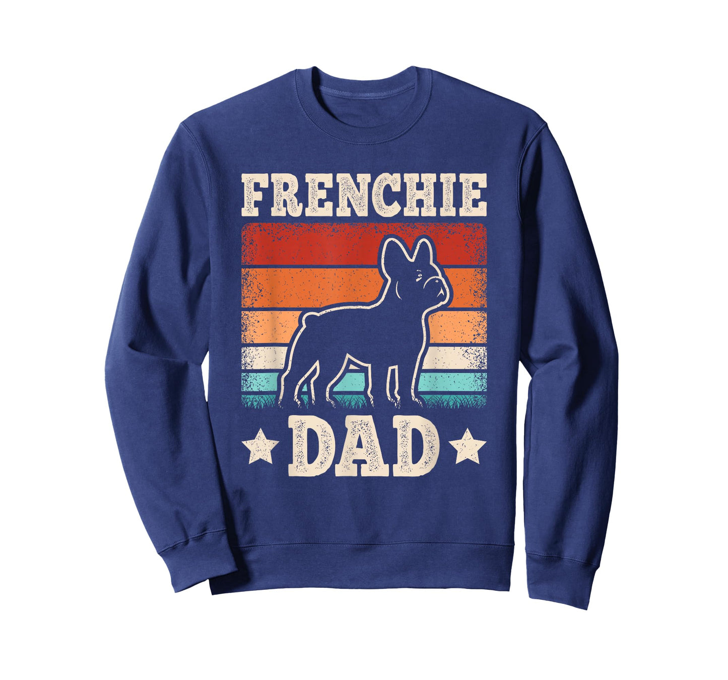 Frenchie Dad Retro French Bulldog Lover Daddy Men T-Shirt