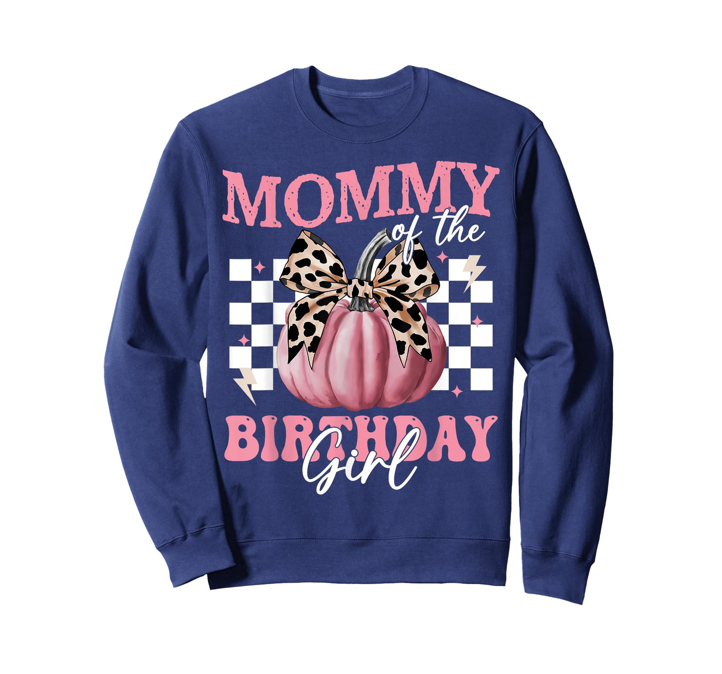 Mama of The Birthday Girl Pumpkin Matching Party Mother Mom T-Shirt