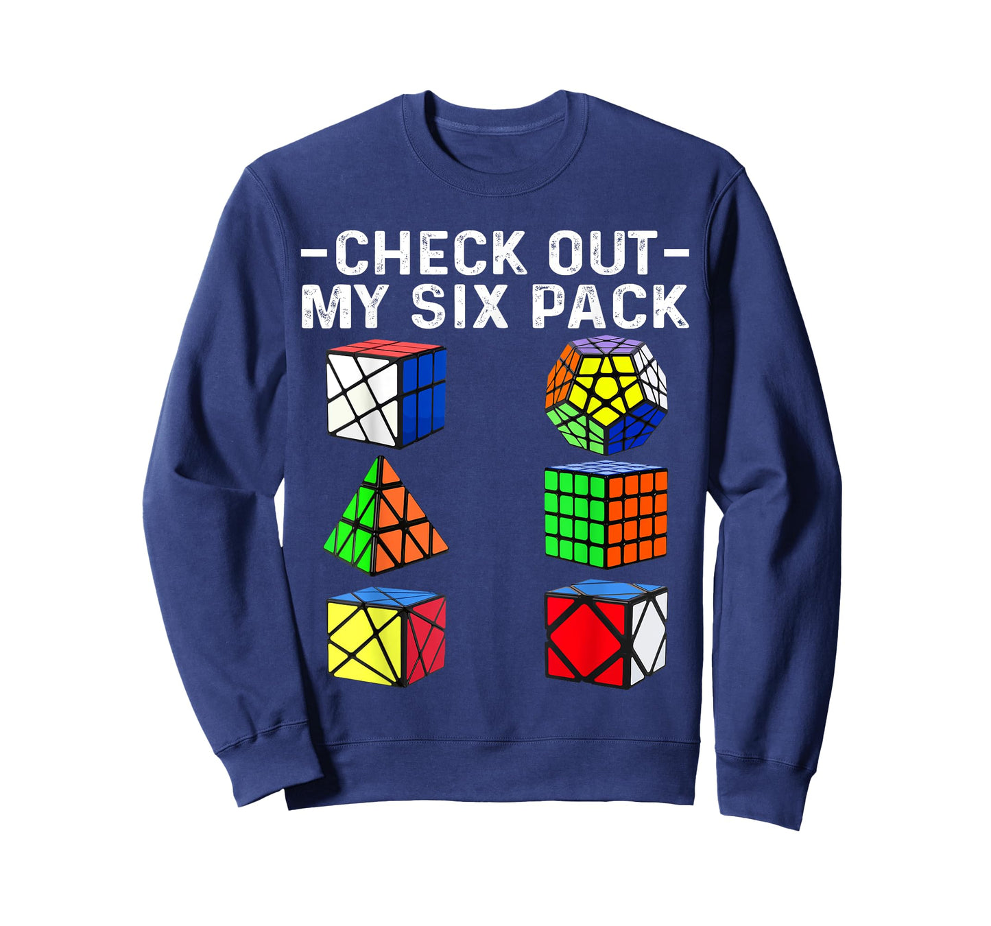 Check Out My Six Pack Puzzle Cube Funny Speed Cubing T-Shirt