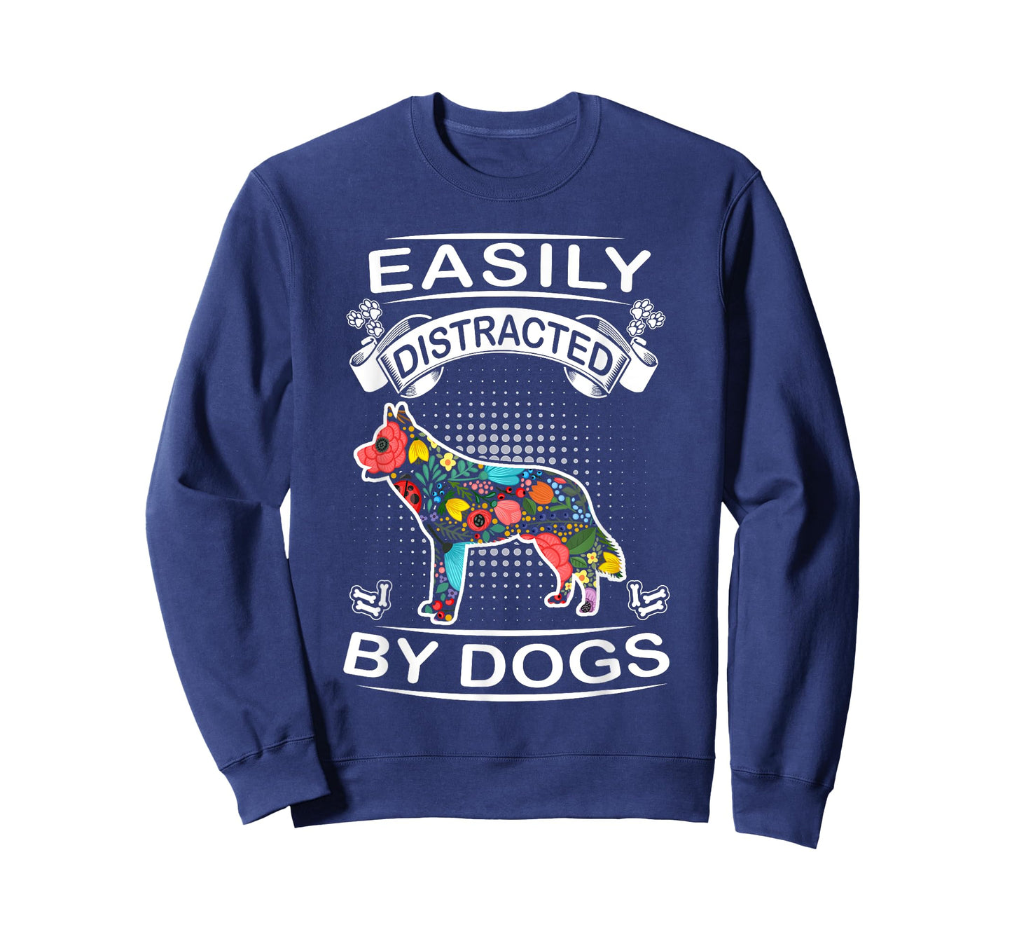 Easily Distracted By Dogs Siberian Husky Dog Lovers Puppy T-Shirt