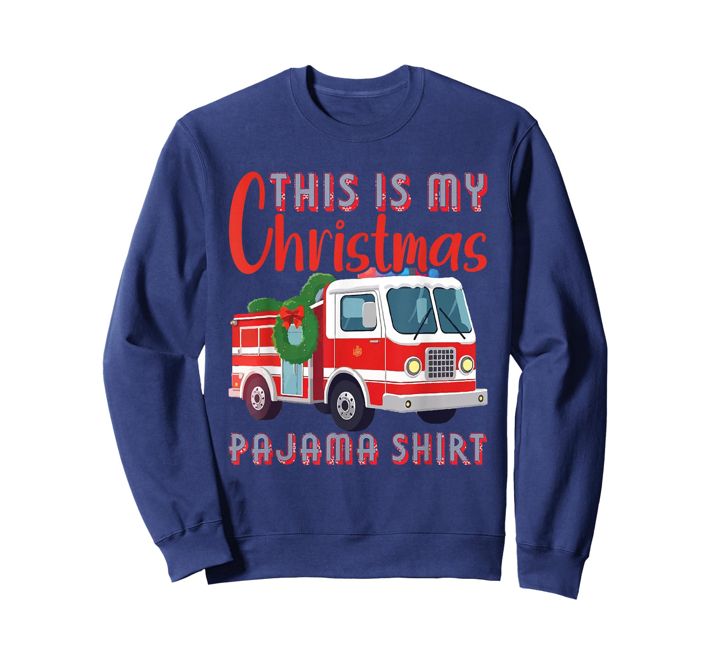 Santa Fireman Xmas Firefighting Funny Firefighter Christmas T-Shirt