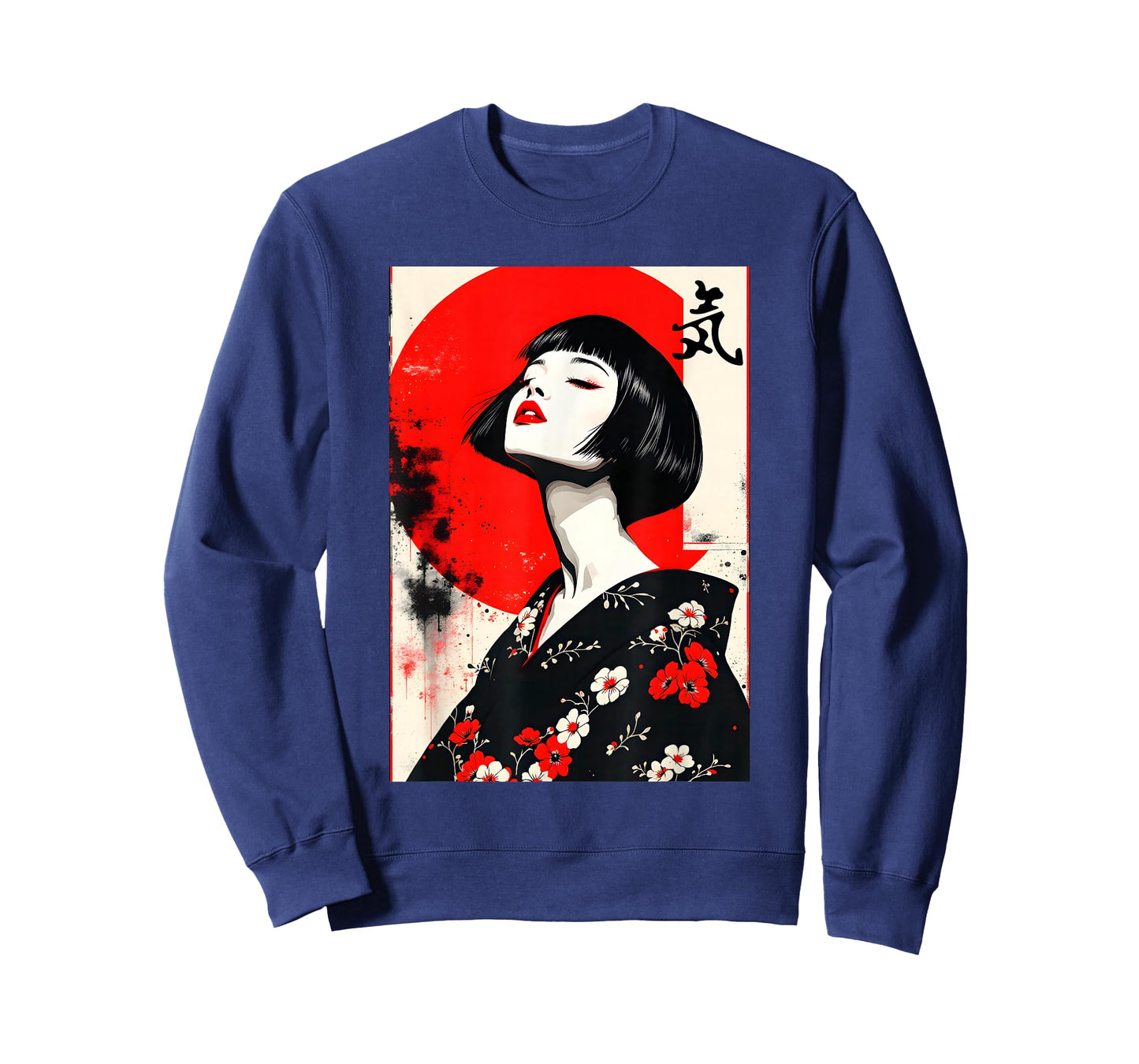 Japanese Geisha Girl Shirt Women Ukiyo-e Vintage Anime Art T-Shirt