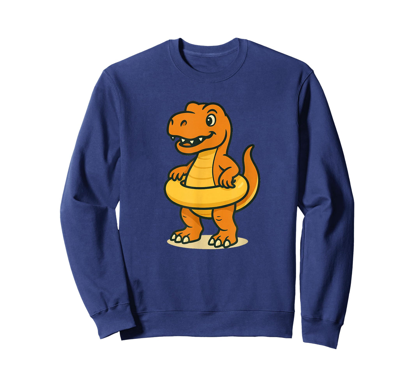 T Rex Pool Party with Ring for Dinosaurs and Vacations Fans T-Shirt