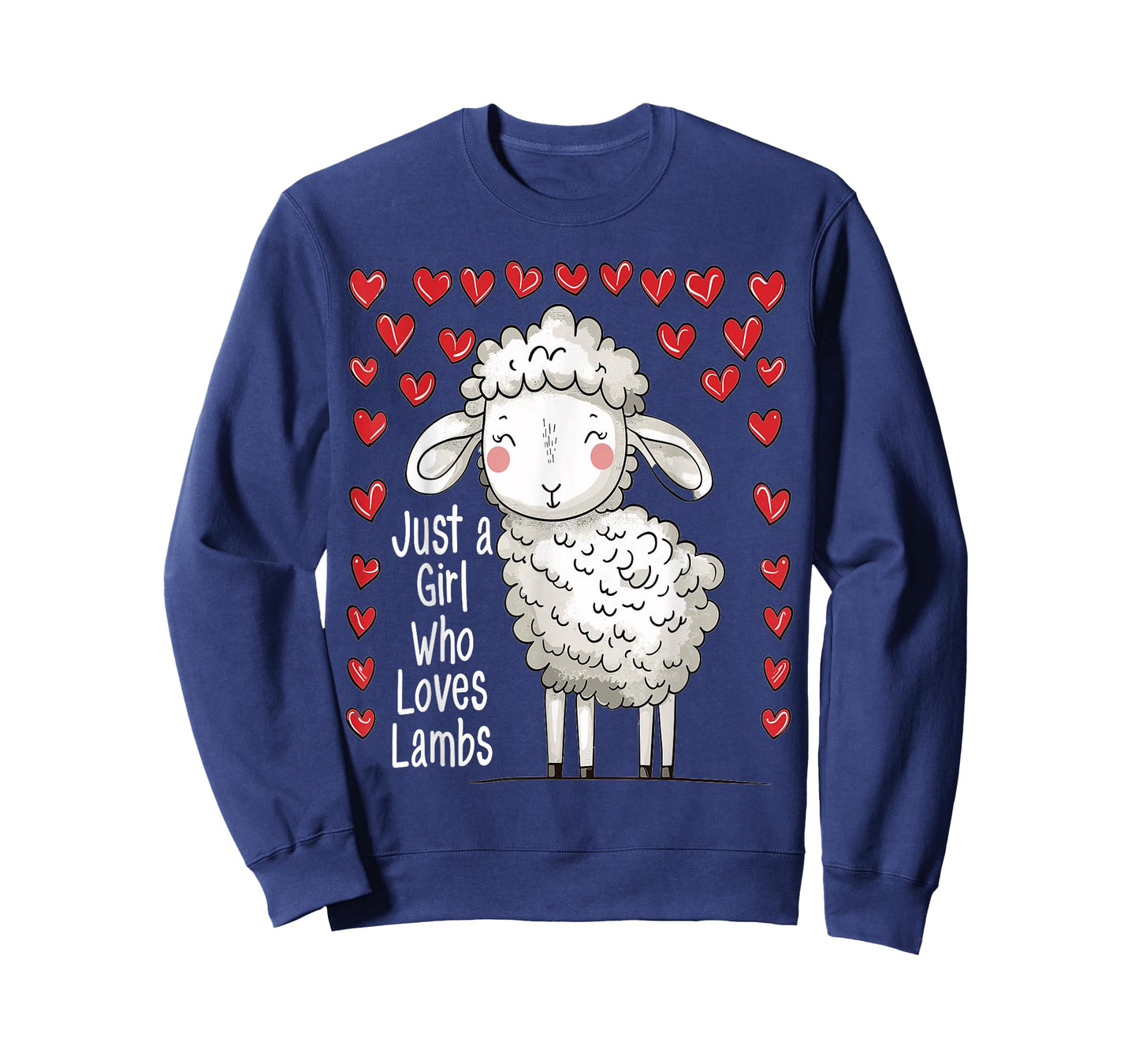 Cute Lamb Lovers Gift for Girls Just A Girl Who Loves Lambs T-Shirt