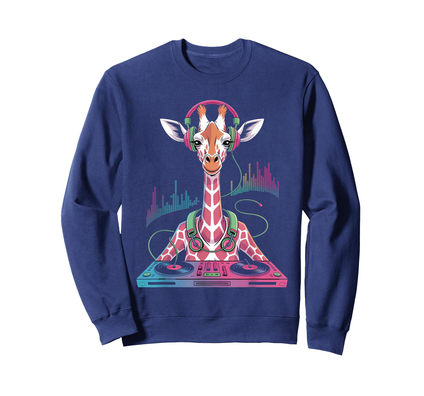 Dj Giraffe Beats Funny Party Music Vibes T-Shirt
