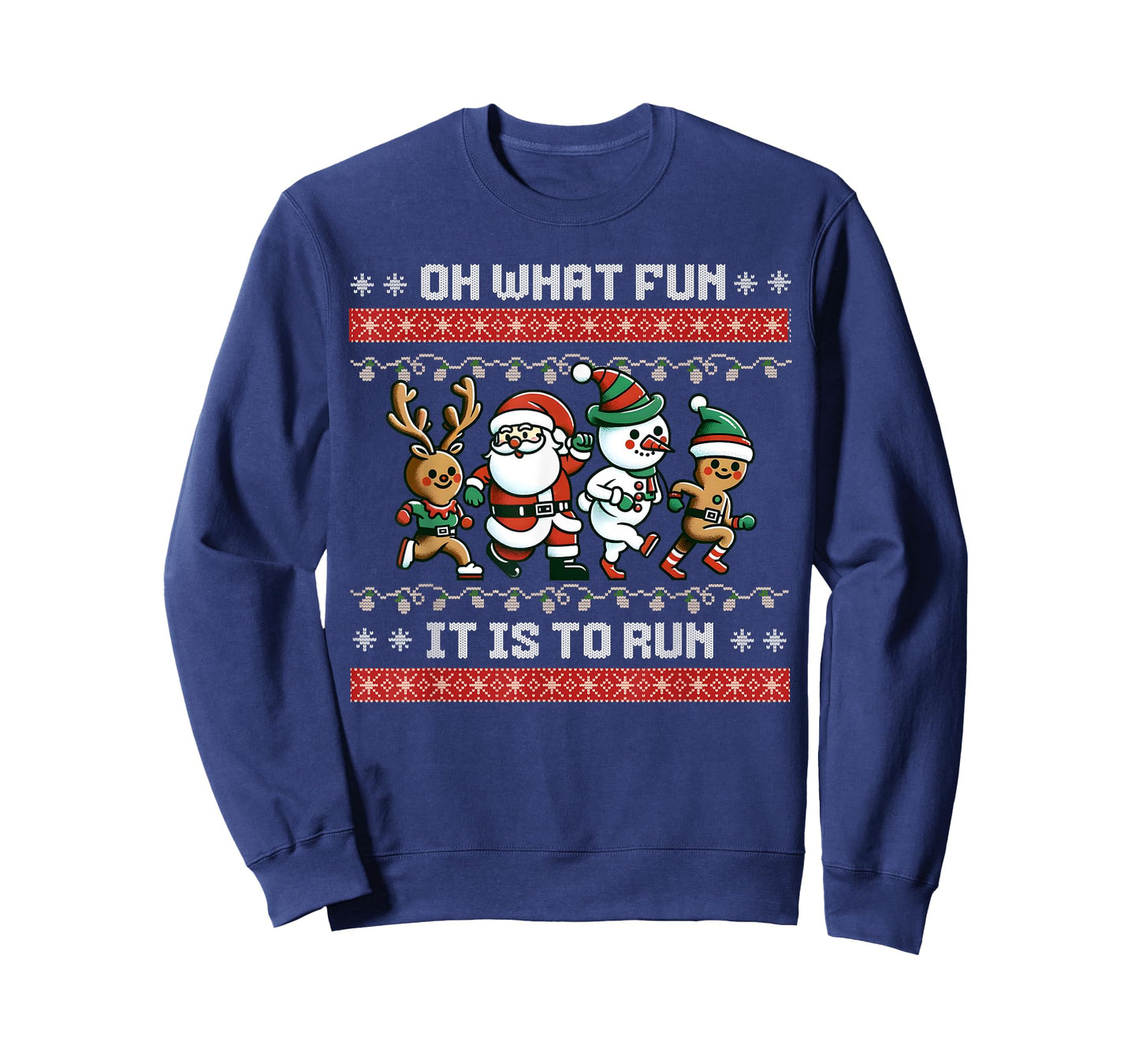 Christmas 5k Fun Run X-Mas Oh What Fun It Is To Run T-Shirt