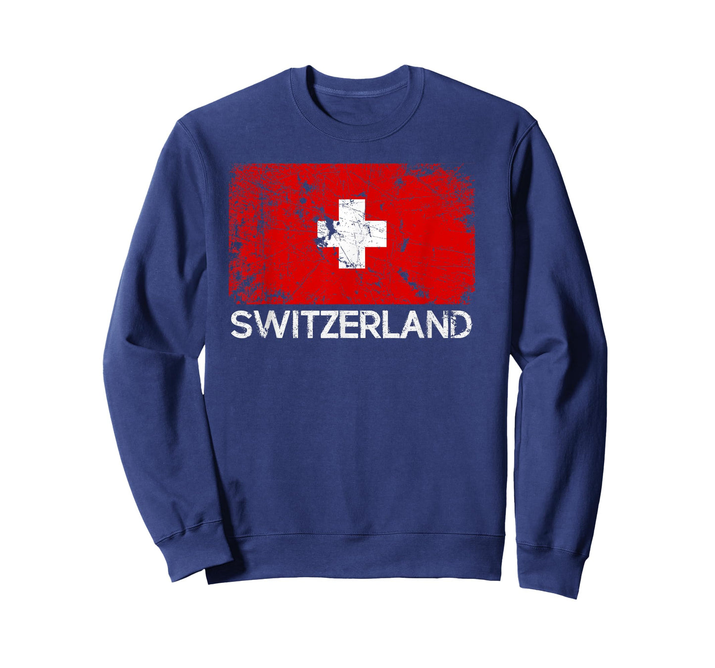 Swiss Flag T-Shirt | Vintage Made In Switzerland Gift