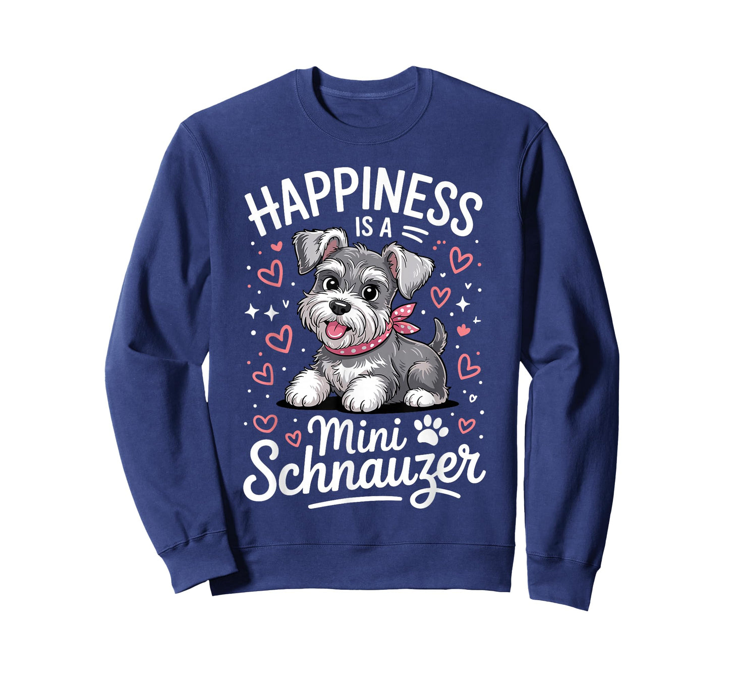 Funny Schnauzer Art for Men Women Kids Mini Schnauzer Lover T-Shirt