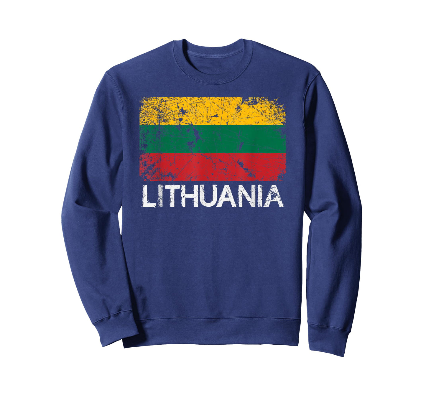 Lithuanian Flag T-Shirt | Vintage Made In Lithuania Gift T-Shirt