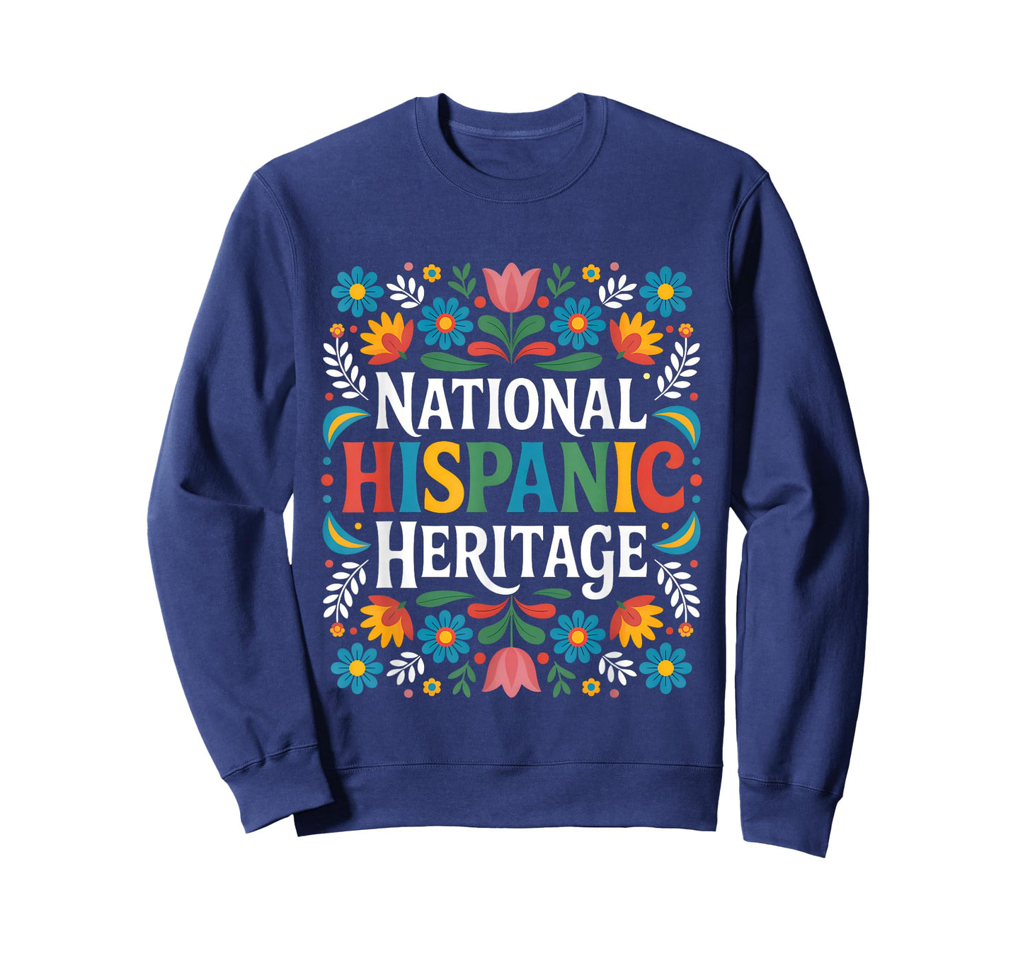 Latino National Hispanic Heritage Month Flowers American T-Shirt