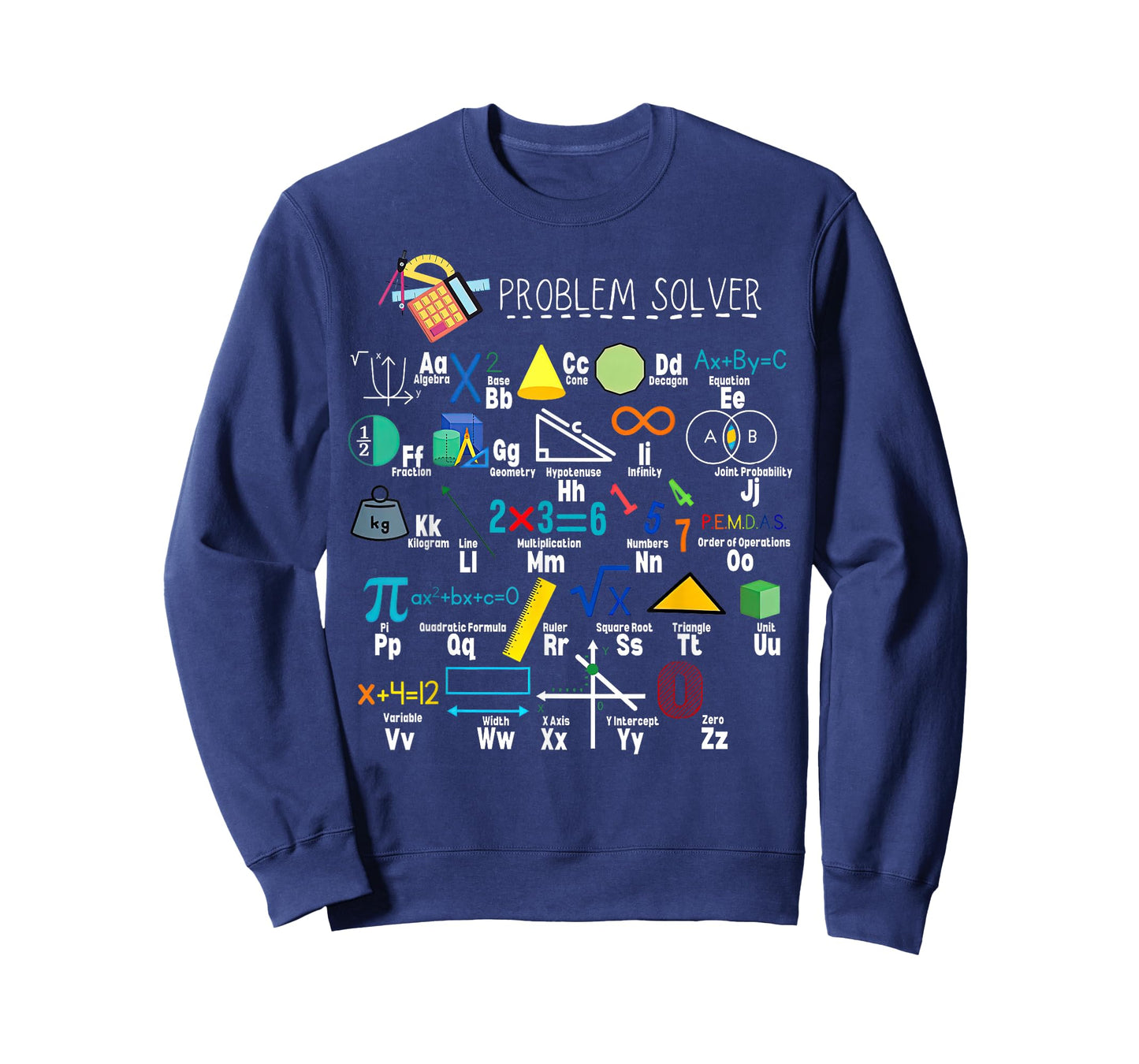 Problem Solver Funny Math Alphabet ABC Teacher Students T-Shirt