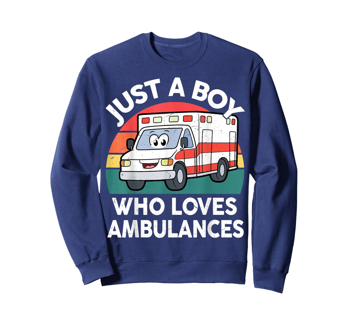 Toddler Just A Boy Who Loves Ambulances First Responder Kids T-Shirt