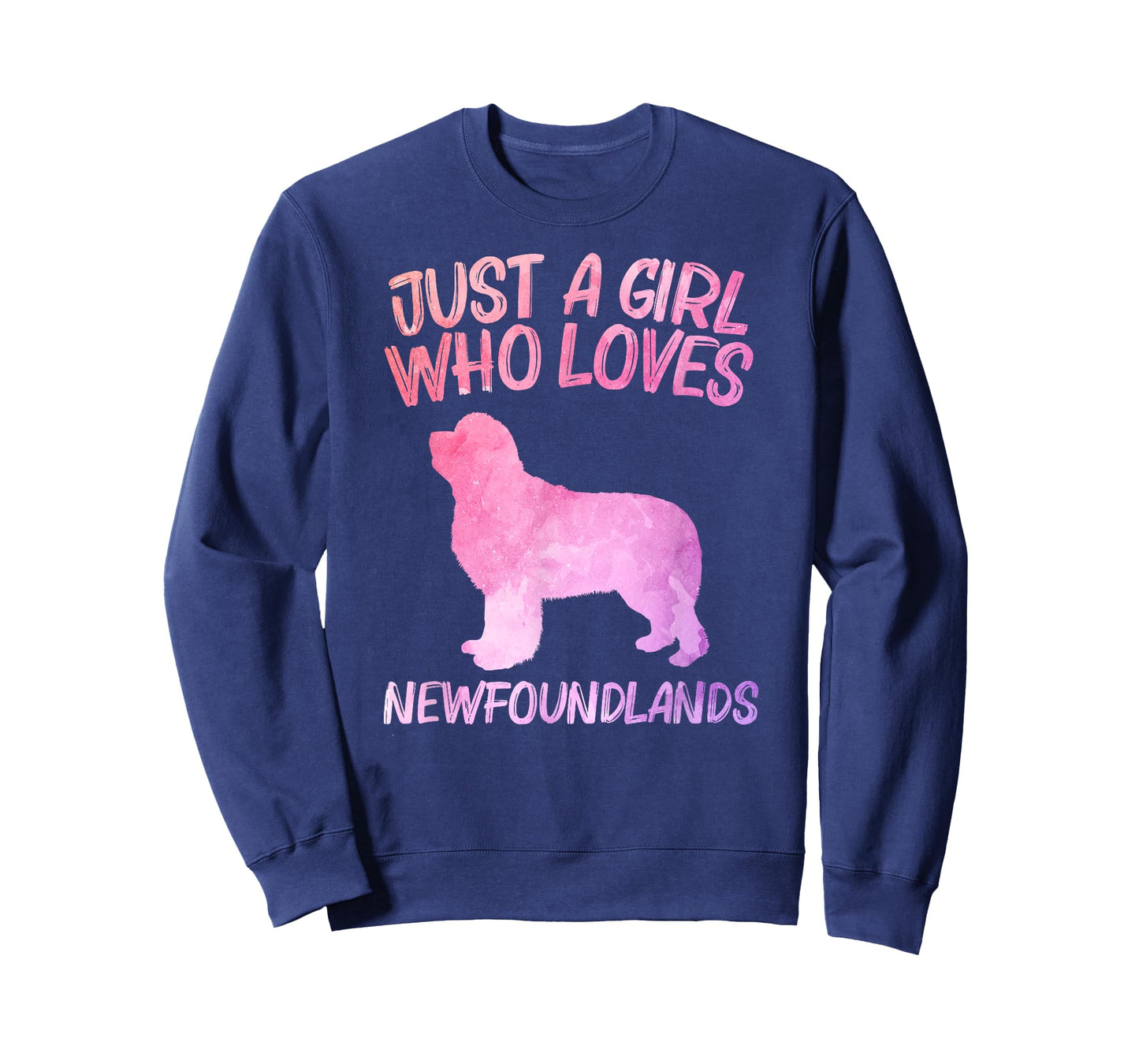 Just A Girl Who Loves Newfoundlands Gift For Women Dog Pup T-Shirt