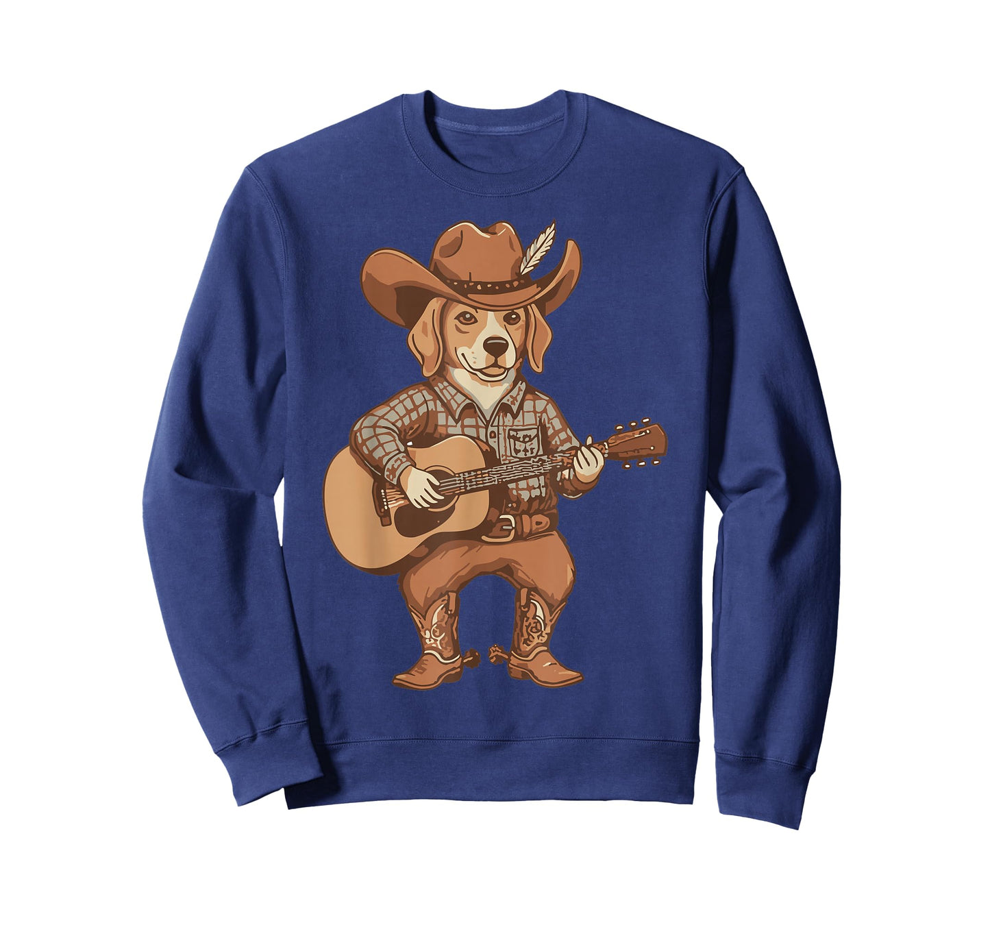 Boys Cowboy Dog Shirt Cowgirl Guitar Country Music Lovers T-Shirt