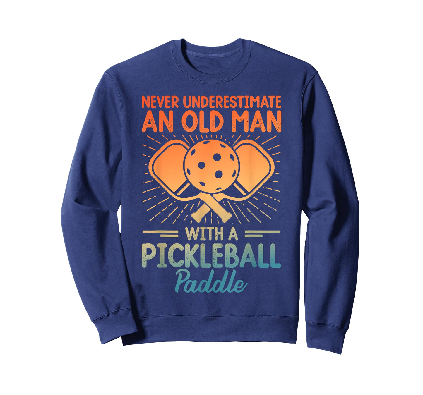 Never Underestimate an Old Man with A Pickleball Paddle T-Shirt