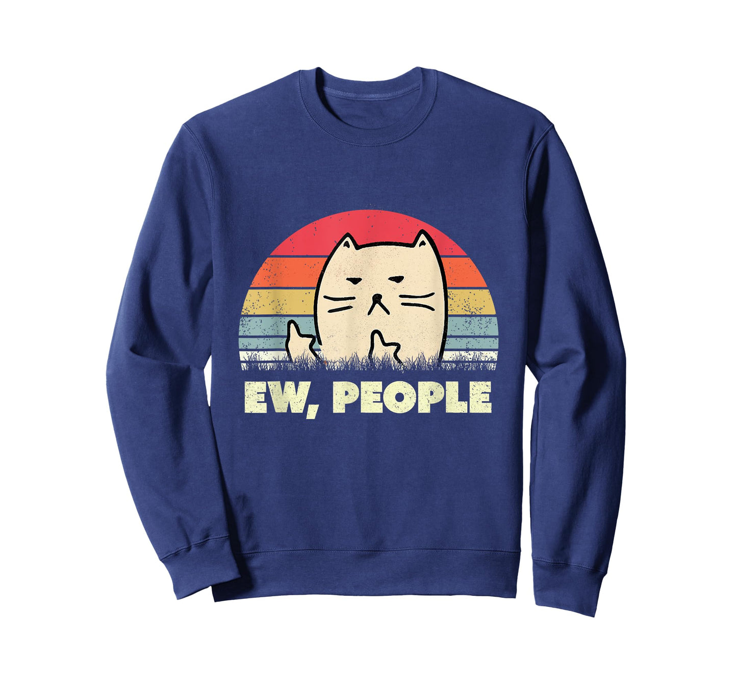 Ew, People Cat Shirt Vintage Funny Cat Lover Gift, Black Cat T-Shirt