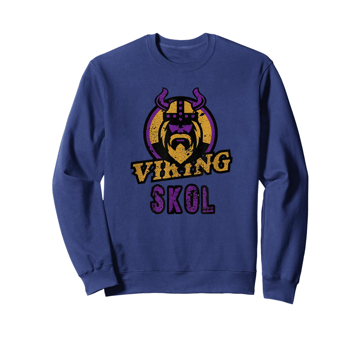 Skol Viking Vintage Distressed Skol Viking T-shirt Skol Fan T-Shirt