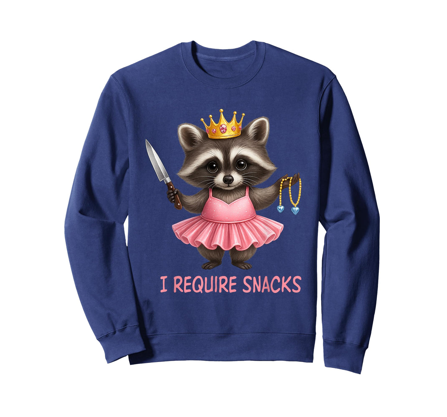 Funny Cute Racoon I Require Snacks T-Shirt