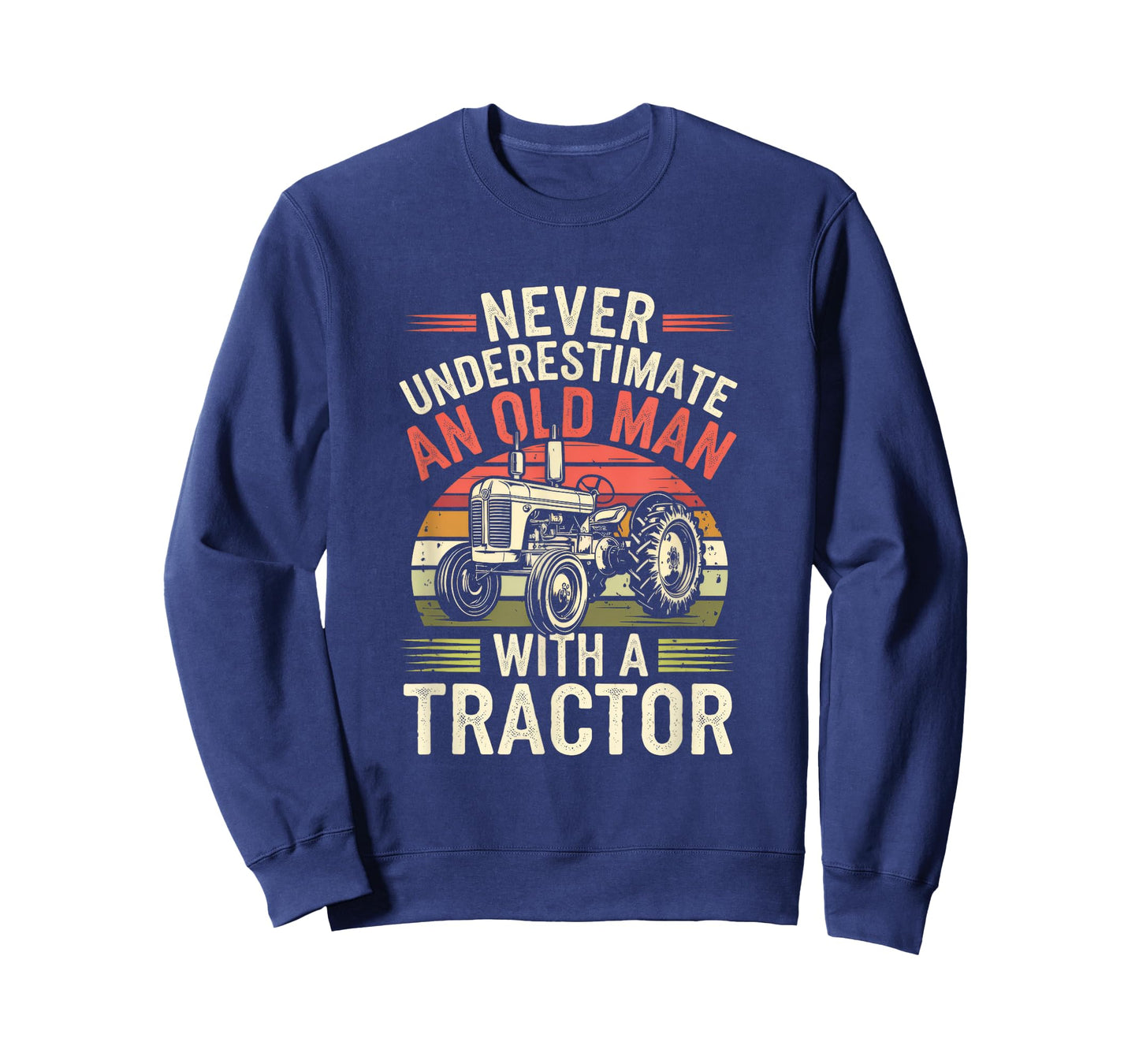 Never Underestimate An Old Man With A Tractor T-Shirt