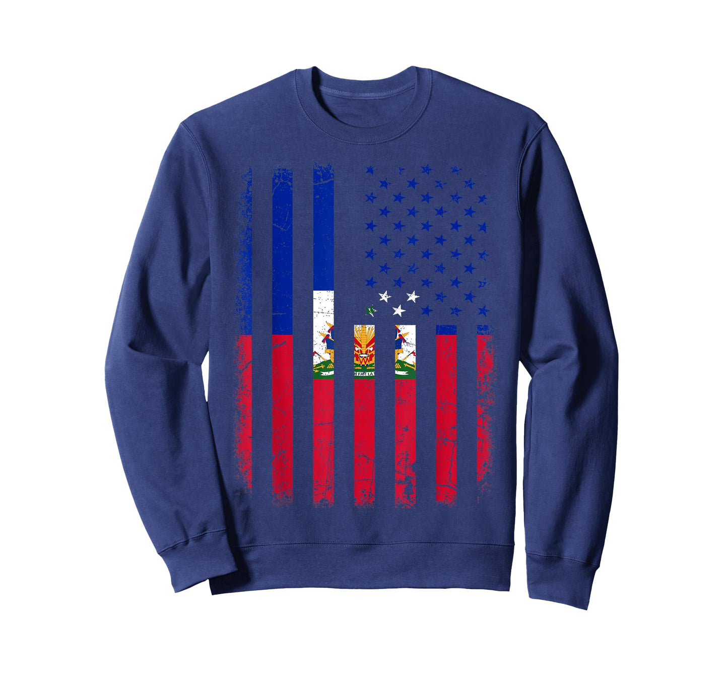 Haitian American Flag Haitian Roots Haiti America T-Shirt