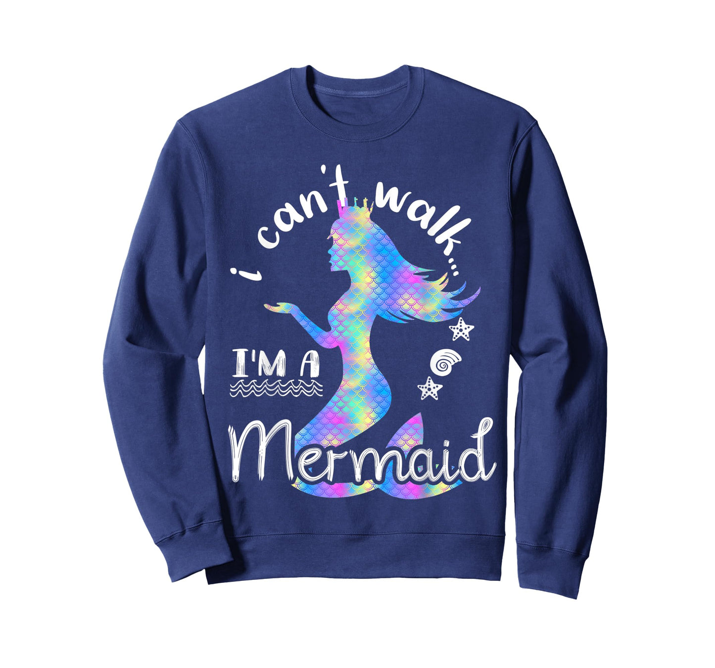 i cant walk im a mermaid cute funny kids girls mermaid T-Shirt