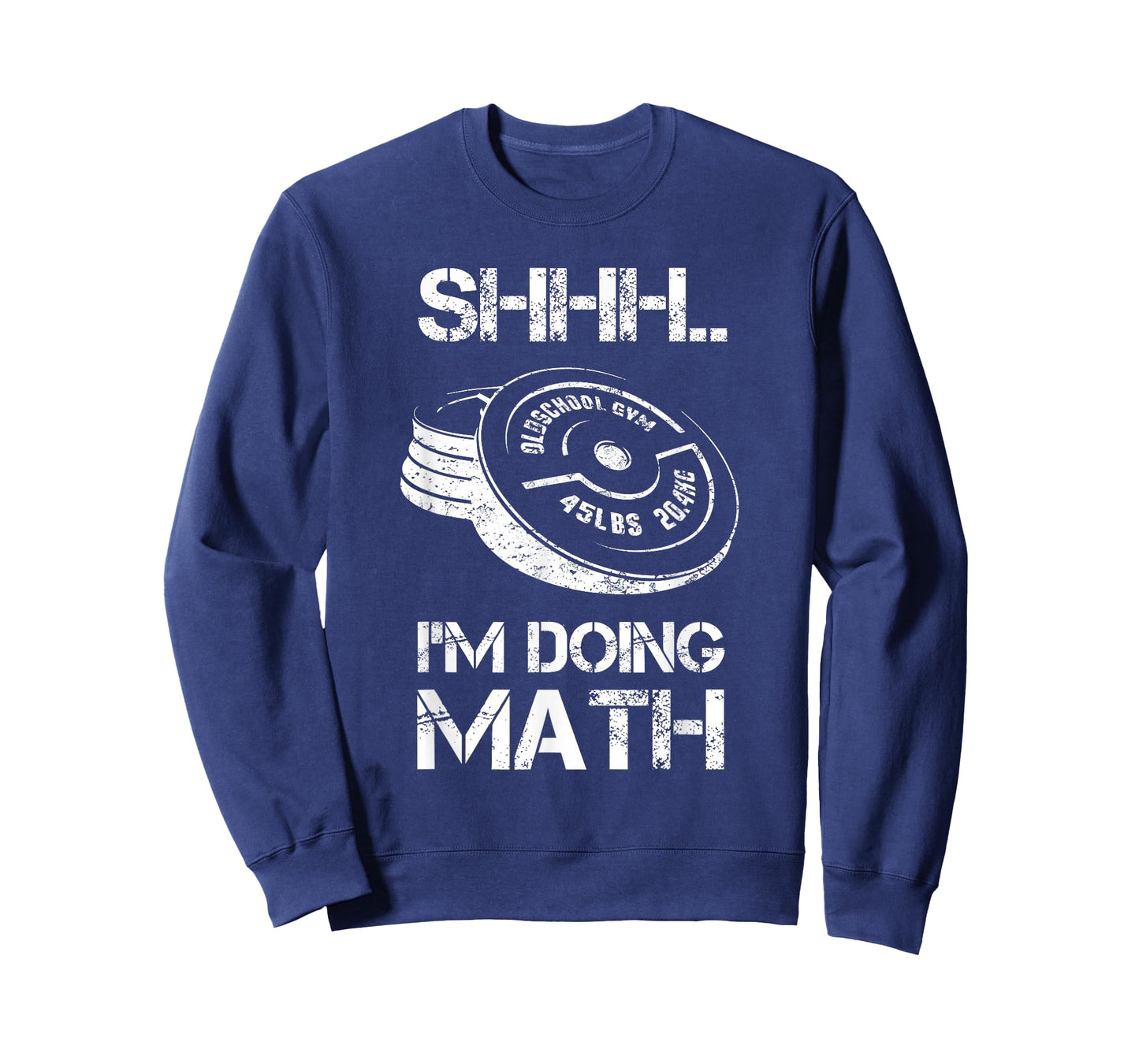 Shhh I'm Doing Math Funny Weight Lifting Workout Training T-Shirt