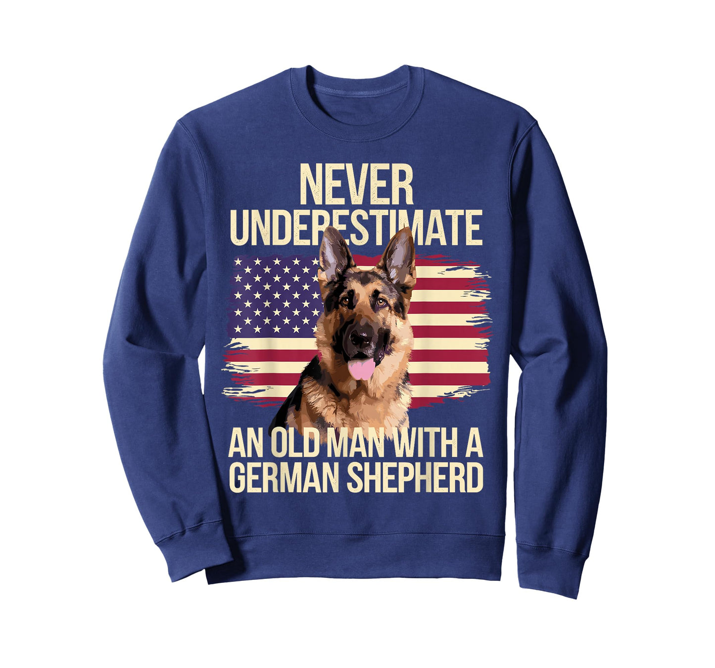 Cool German Shepherd Design for Men Grandpa Dog Lover Owner T-Shirt