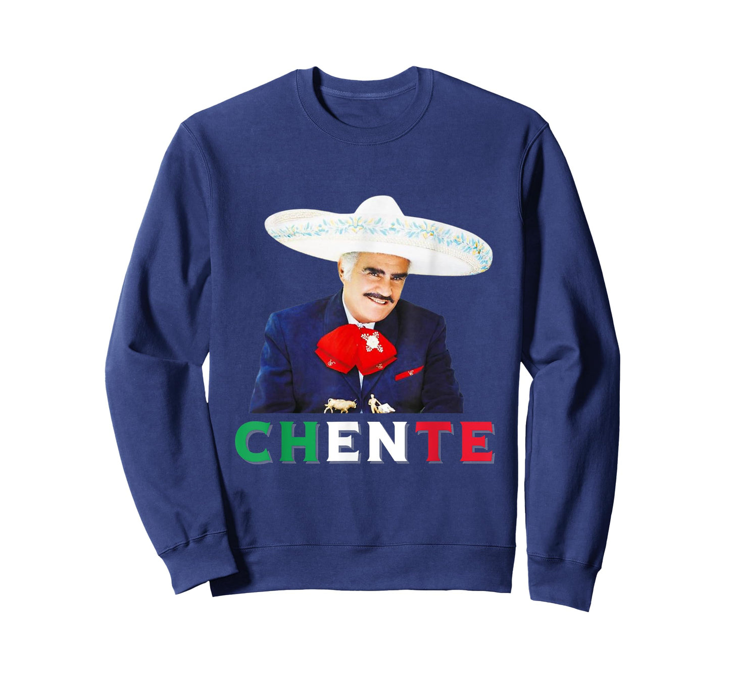 Chente Vicente Fernandez - Sigo Siendo El Rey Mexican Flag T-Shirt
