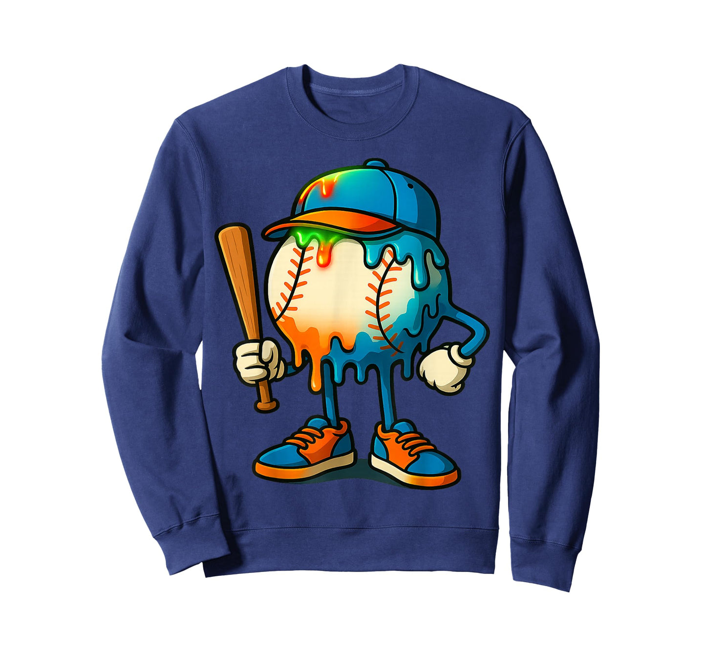 Baseball Drip Team for Boys Ice Cream Cool T-Shirt