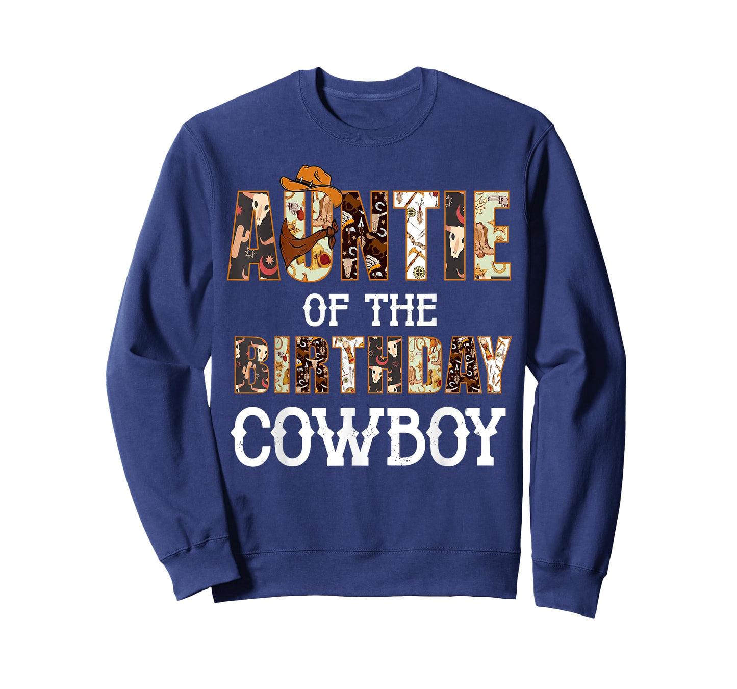 Auntie of The Birthday Cowboy Western First Rodeo B-day Boy T-Shirt