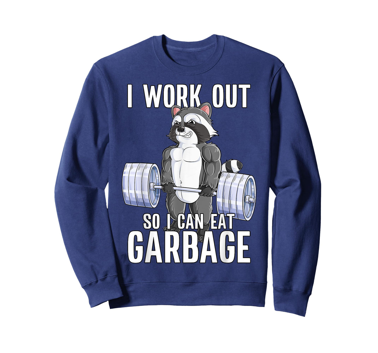 Raccoon Deadlift Bodybuilding Animal Funny Gym Fitness T-Shirt