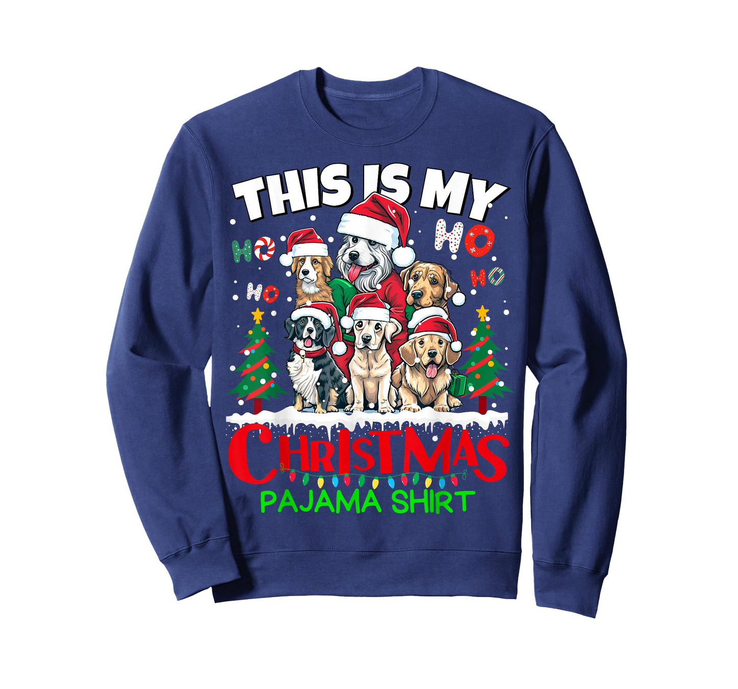 This is my Christmas Pajama shirt Puppy Dogs Santa for Kids T-Shirt