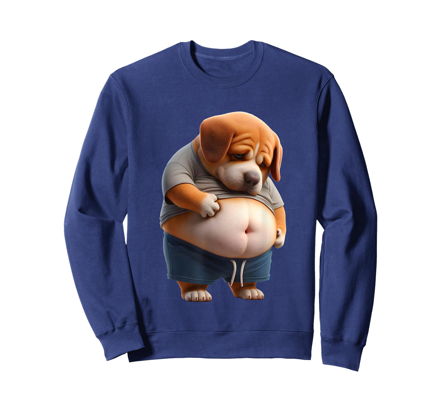 Funny Fat Dog Chubby Chonk Dog Design Canine Dog Lovers T-Shirt