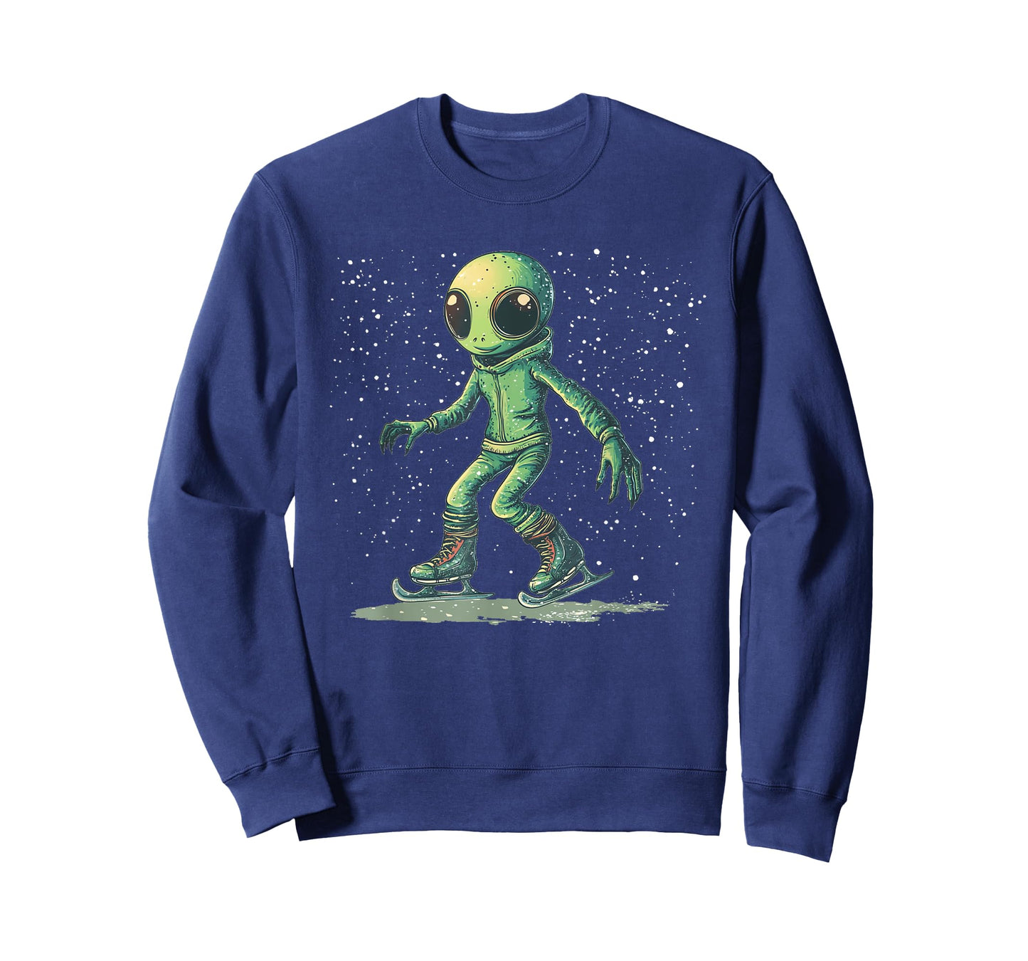 Frozen Cosmos with This Ice Skating Alien T-Shirt