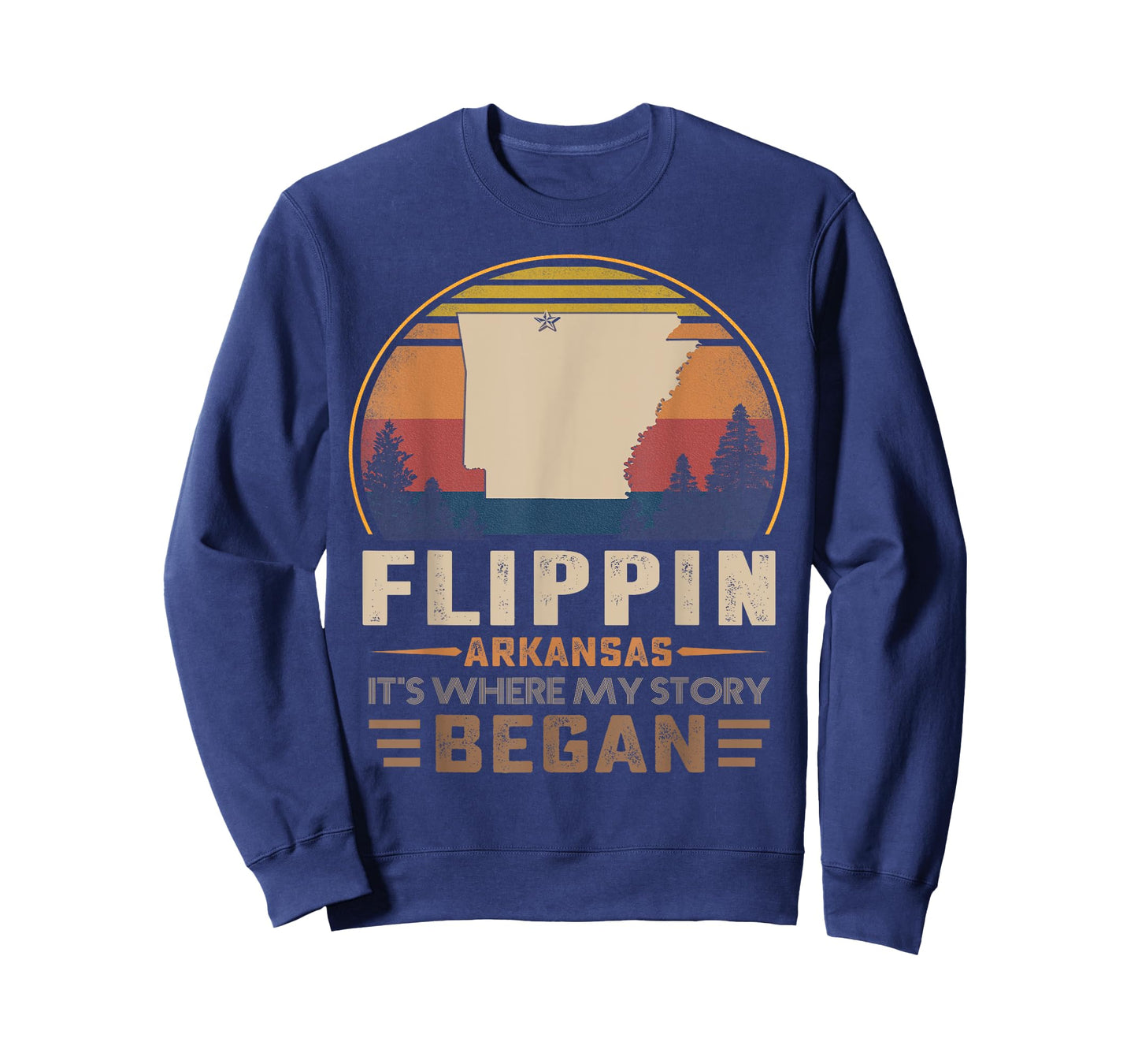 Vintage Flippin Arkansas Hometown My Story Began T-Shirt