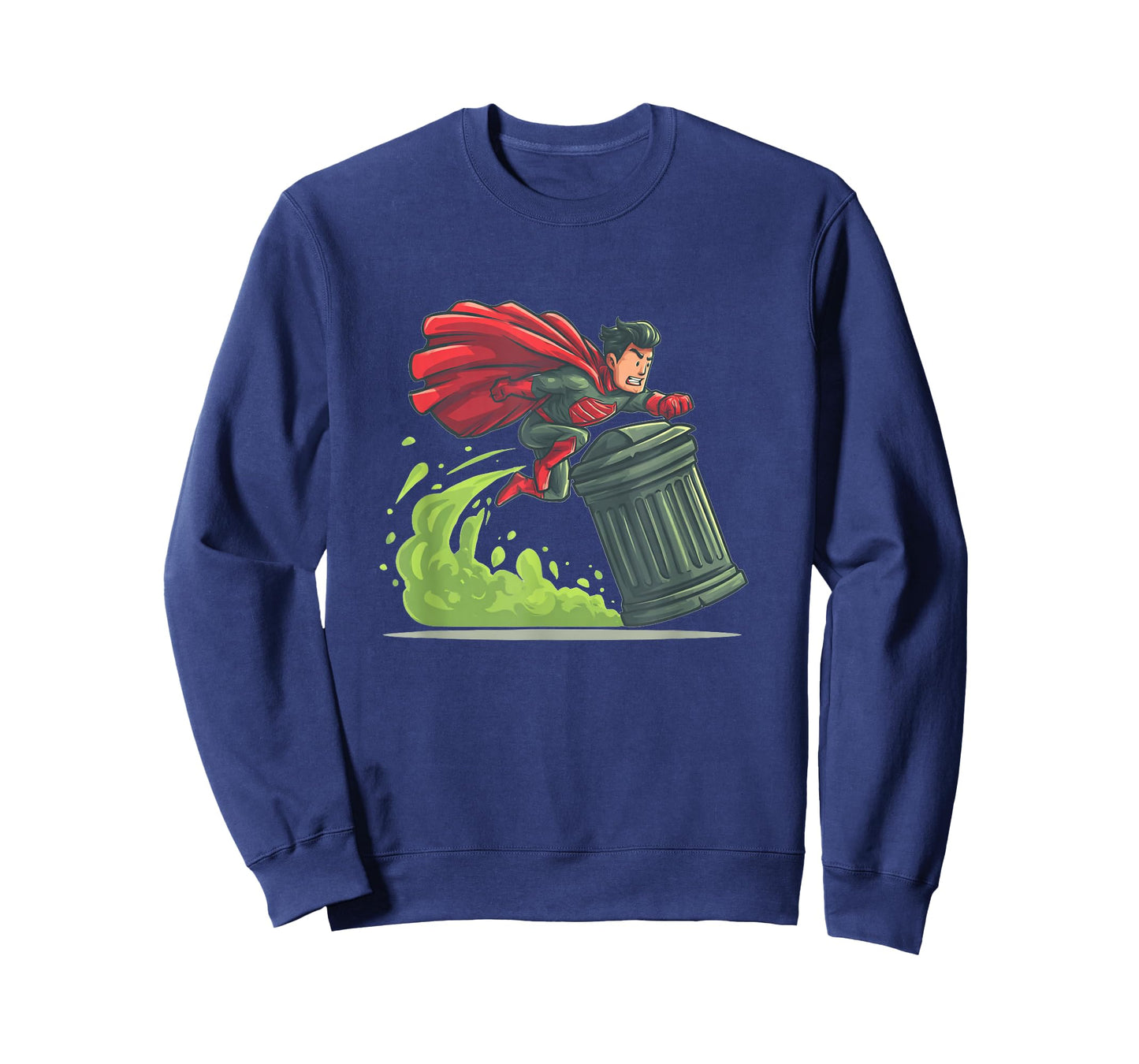 Flying Hero with Trash Can Costume for Take Out The Trash T-Shirt