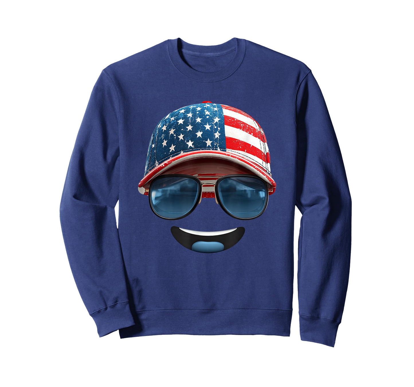 Pretty Smiling US Cap Costume for Headwear Lovers T-Shirt