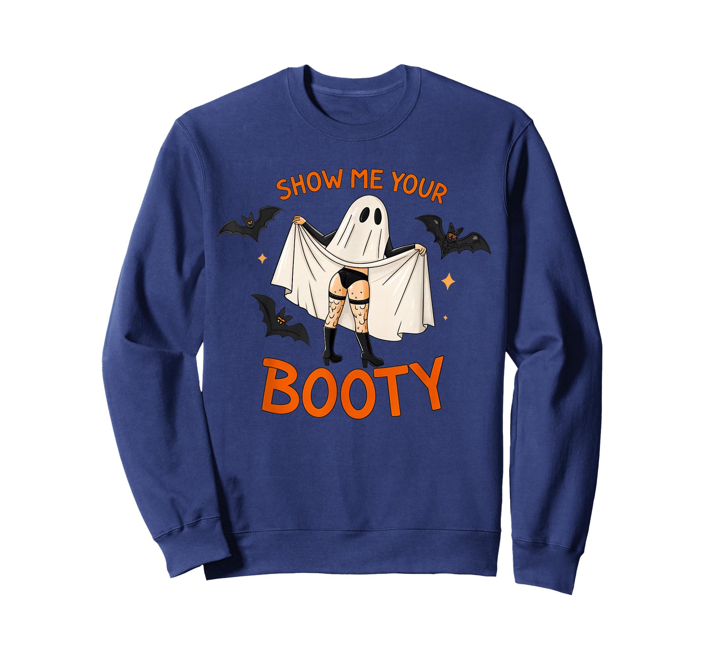 Funny Adult Humor Ghost Show Me Your Booty Halloween Party T-Shirt
