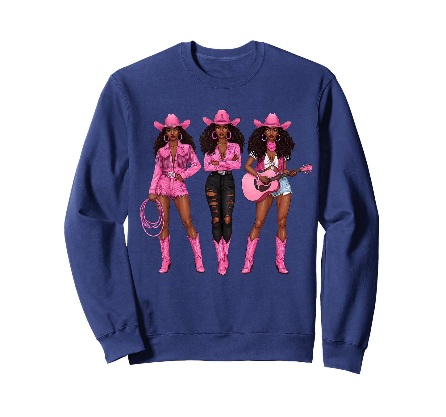 Pink Ribbon Howdy Cowgirl Western Country Breast Cancer T-Shirt