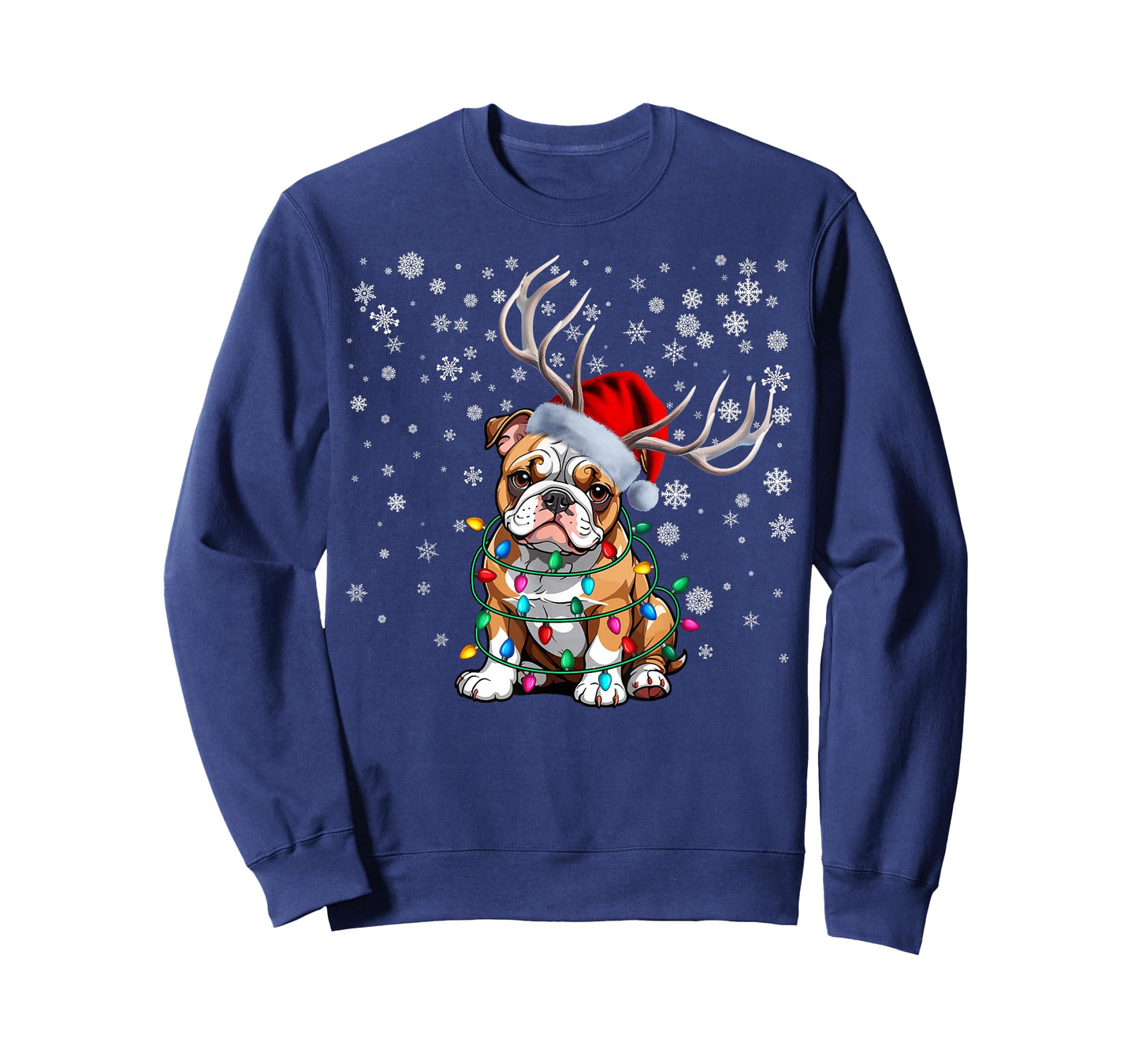 Ugly Christmas Pyjamas Sweater American Bulldog Dog Xmas T-Shirt